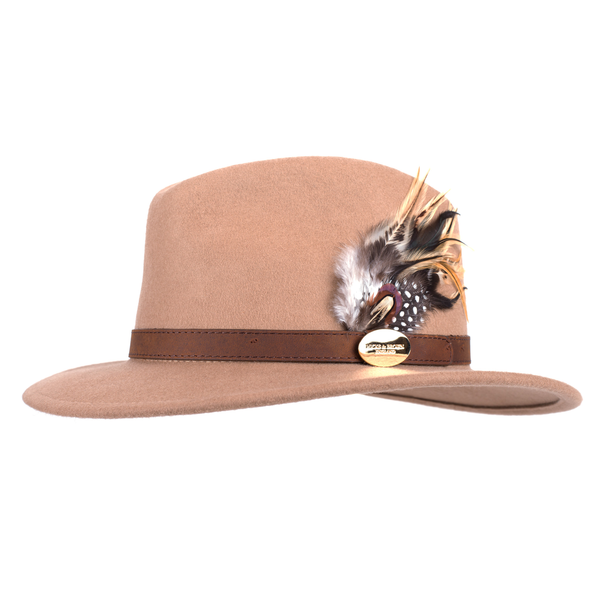 Hicks \u0026 Brown Suffolk Fedora Camel with 