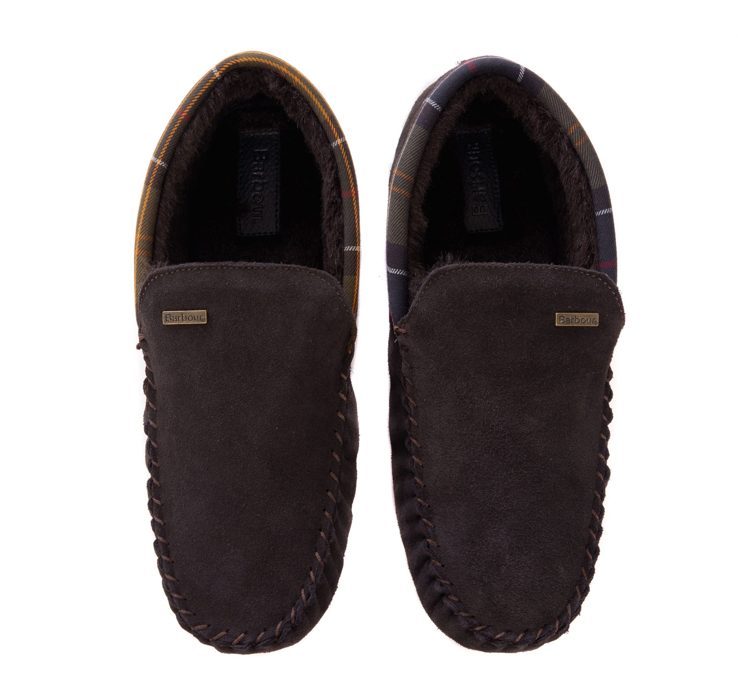 barbour monty slippers brown