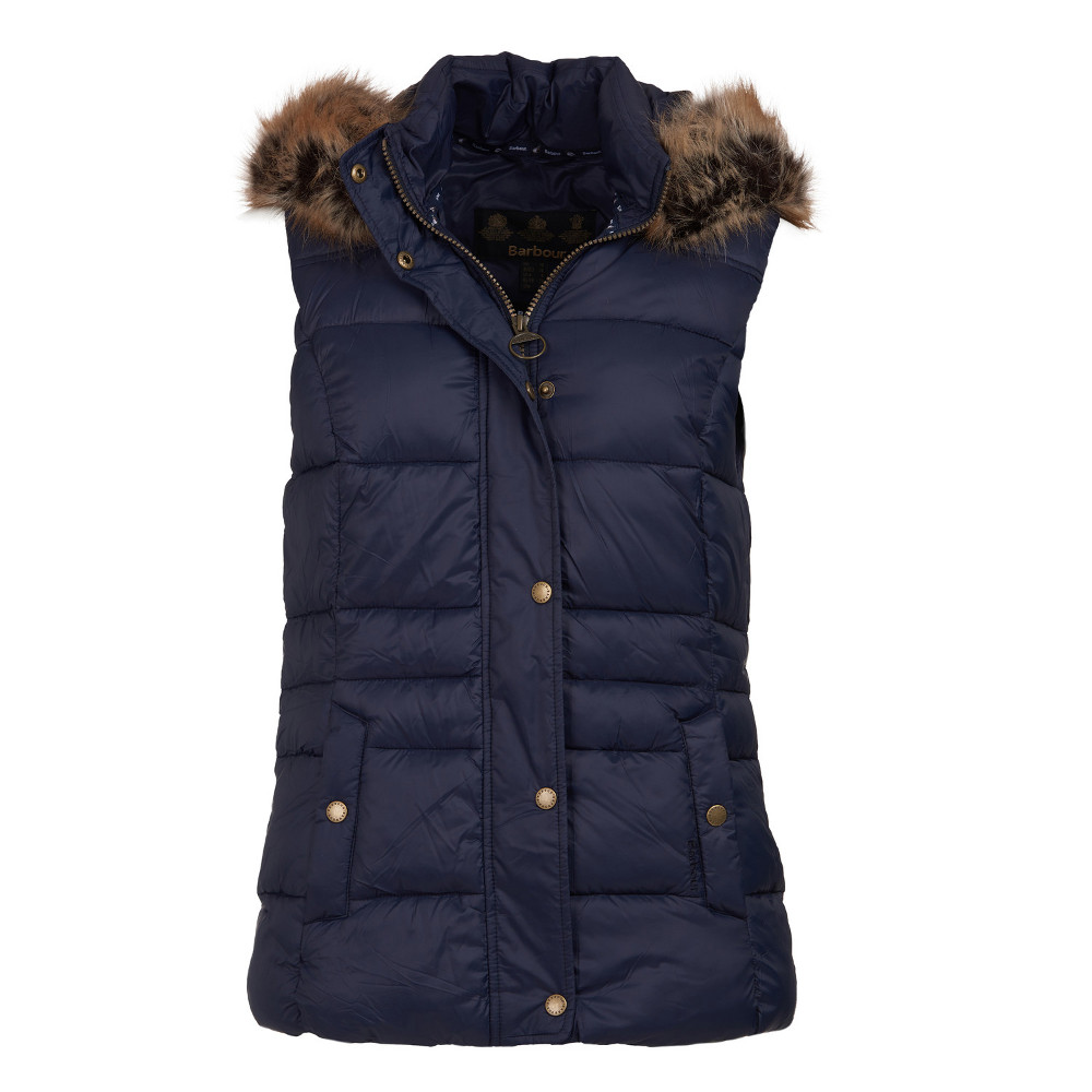 Barbour Ladies Ullswater Baffle Quilt Gilet Navy Gilders Online