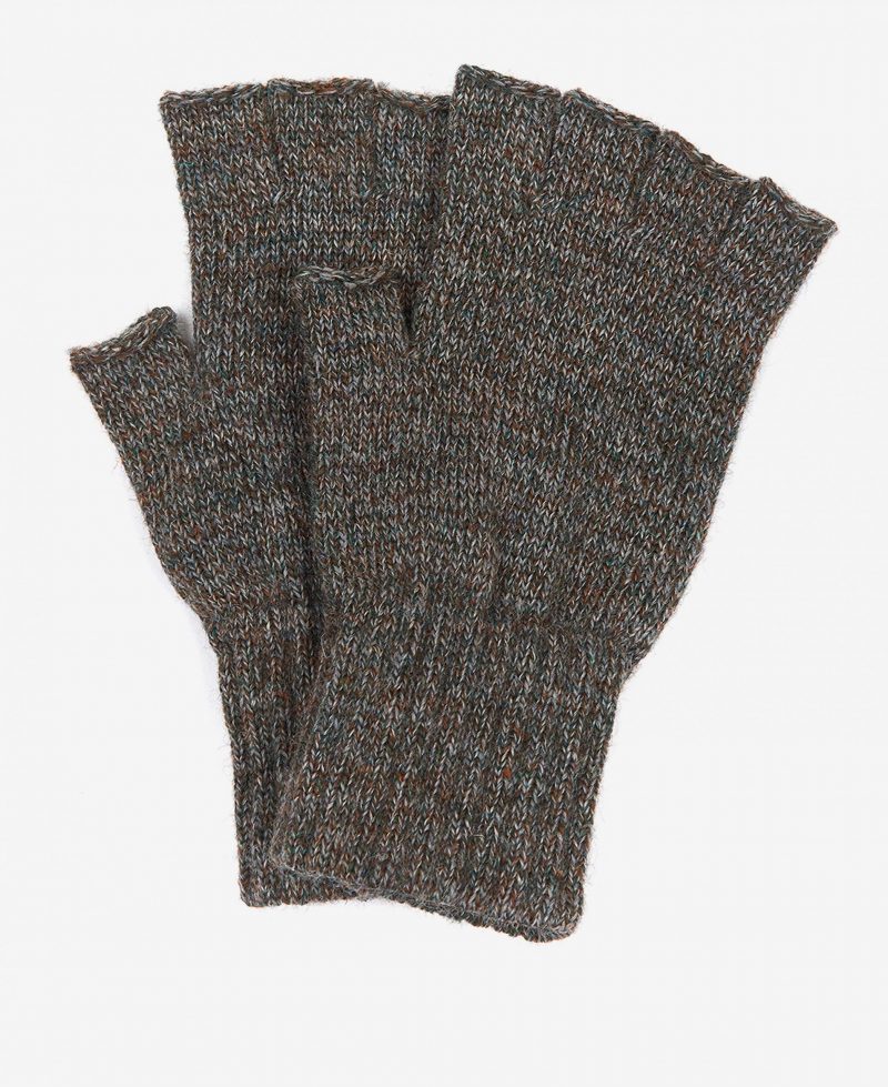 Barbour Fingerless Gloves Green Gilders Online