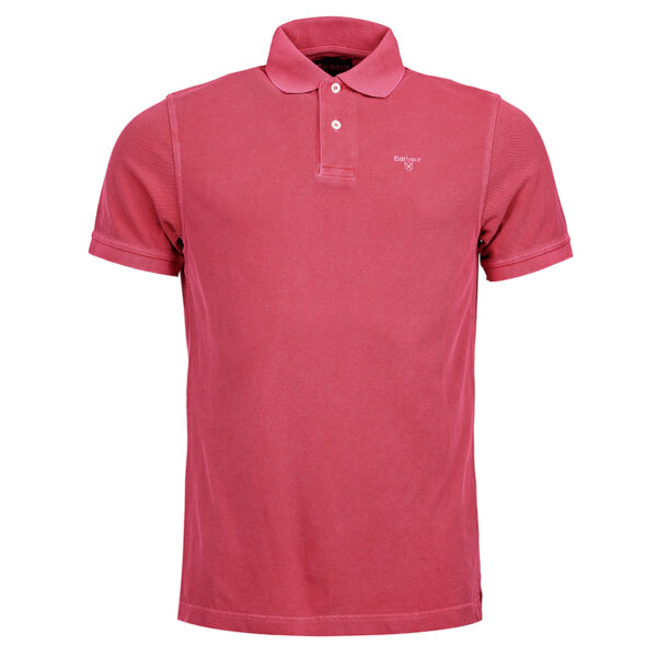 Barbour Washed Sports Polo Shirt - Fuscia