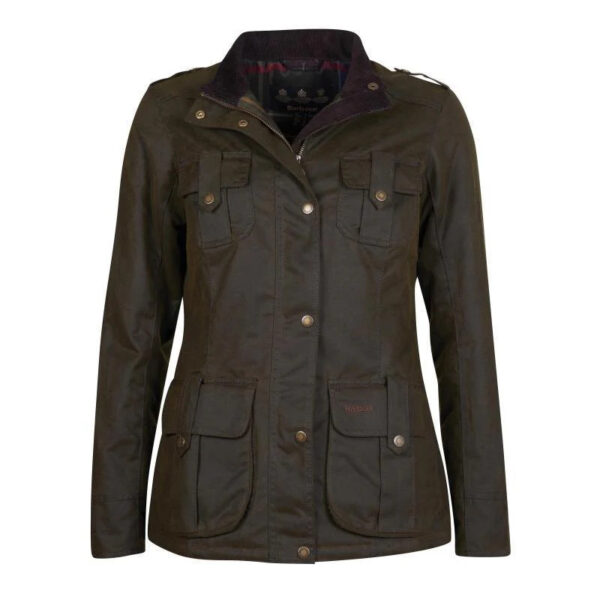 Barbour Winter Defence Waxed Cotton Jacket - Olive/Classic