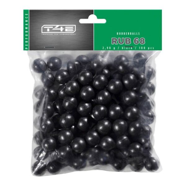 Umarex T4E Rubber Balls .68 Calibre - Pack 100