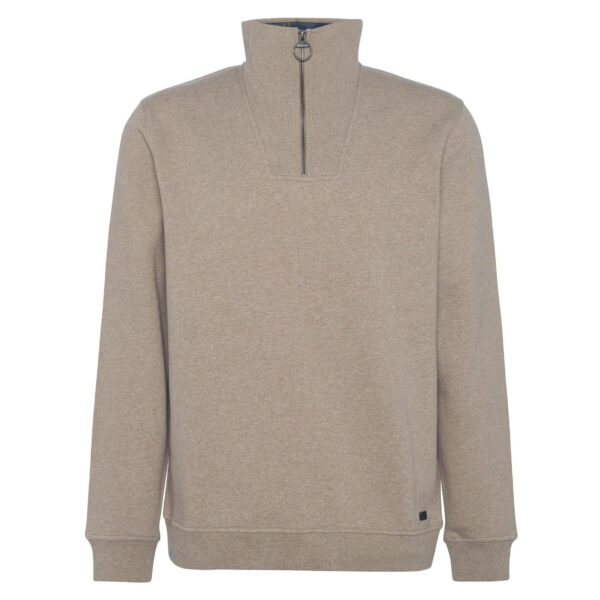 Barbour Nelson Half-Zip Sweatshirt - Stone Marl