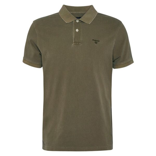 Barbour Washed-Out Sports Polo Shirt - Light Sage