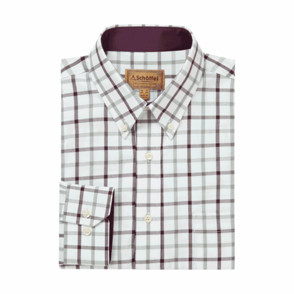 Schoffel Brancaster Classic Shirt - Oxford Navy Check