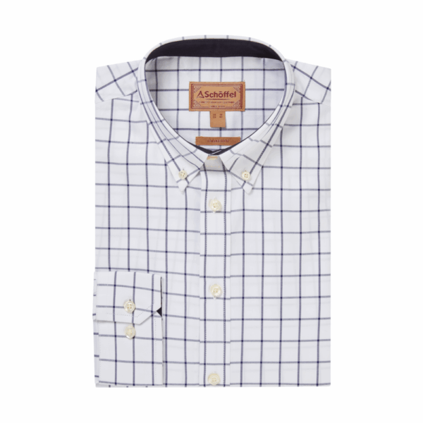 Schoffel Halesworth Tailored Shirt - Blue Check