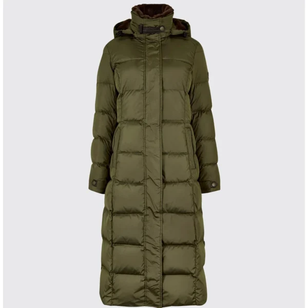 Dubarry Aldborough Women's full length technical down jacket - Olive