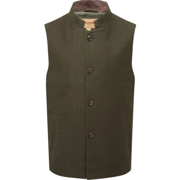 Schoffel Barnsdale Nehru Waistcoat - Forest