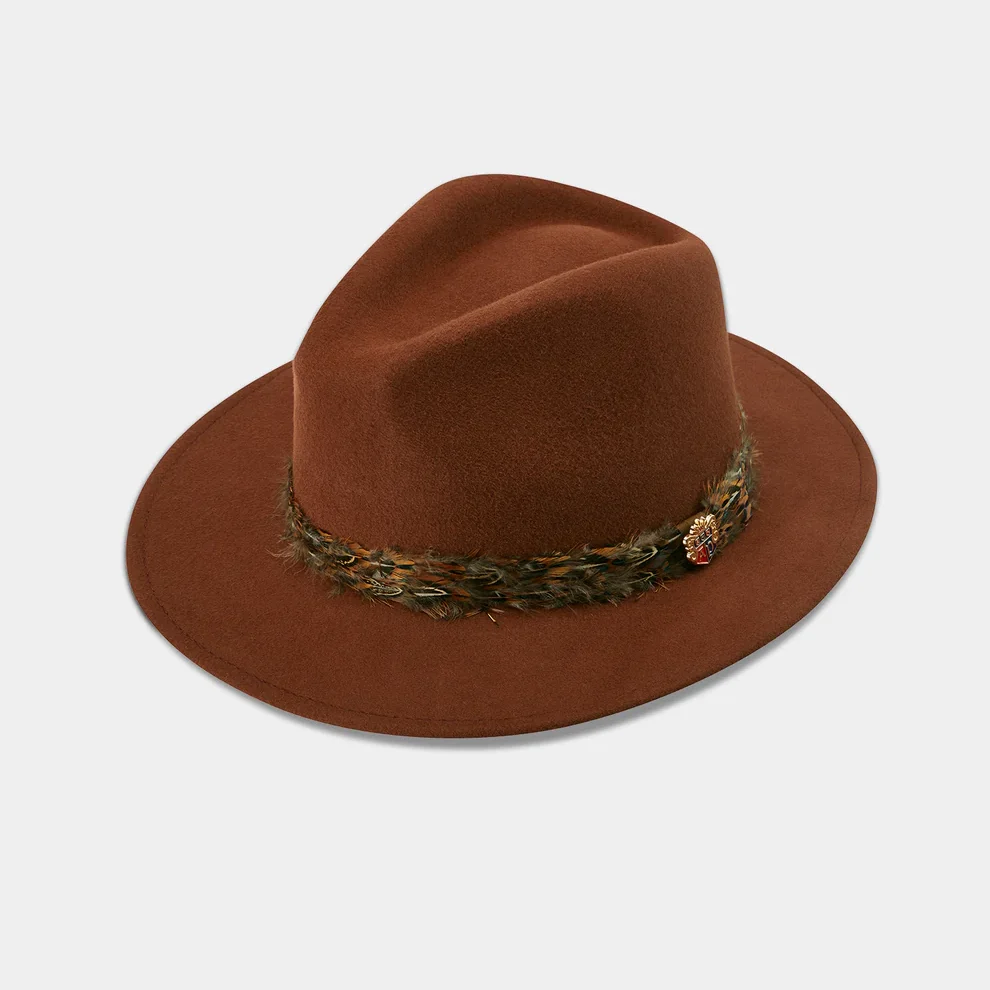 Alan-Paine-Richmond-Felt-Feather-Band-Hat-in-Saffron