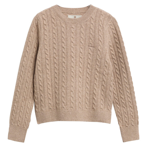 Barbour Ashdown Cable Knit Jumper - Honey