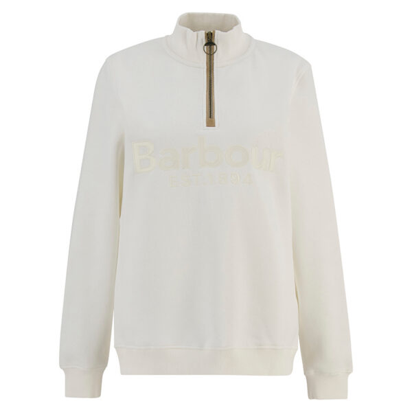 Barbour Cynthia Half-Zip Jumper - Cloud