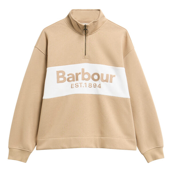 Barbour Zaria Half-Zip Jumper - Warm Trench