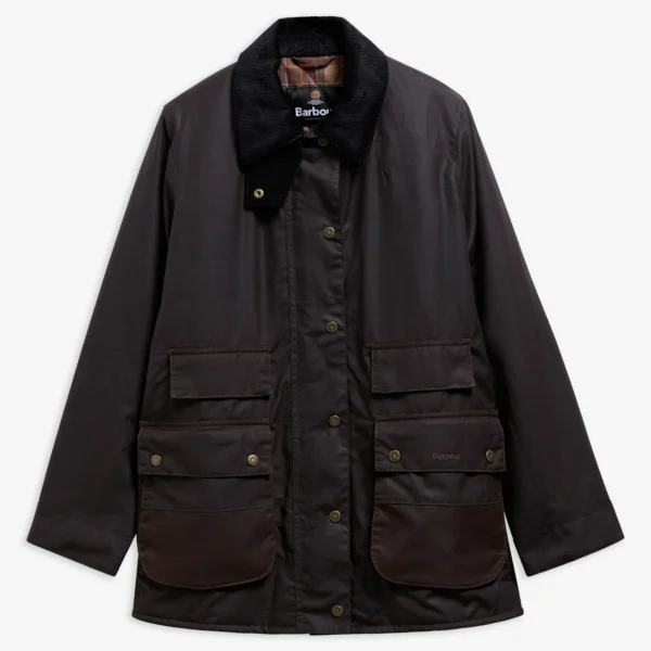 Barbour Modern Border Waxed Jacket - Rustic/Muted