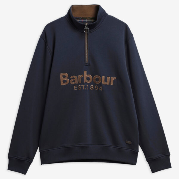 Barbour Fosse Half-Zip Sweatshirt - Navy