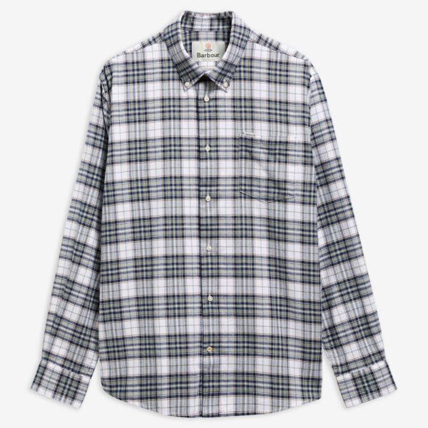Barbour Telfield Regular Long-Sleeved Shirt - Navy