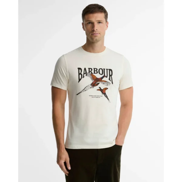 Barbour Pheasant Graphic Tailored T-Shirt - Whisper
