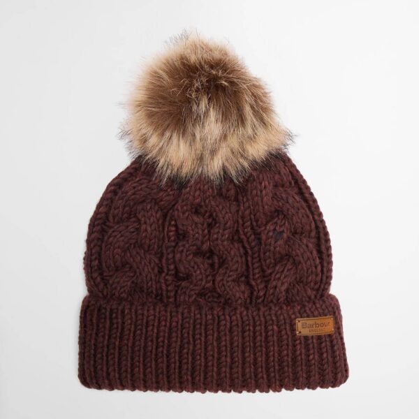 Barbour Penshaw Cable-Knit Beanie - Fig