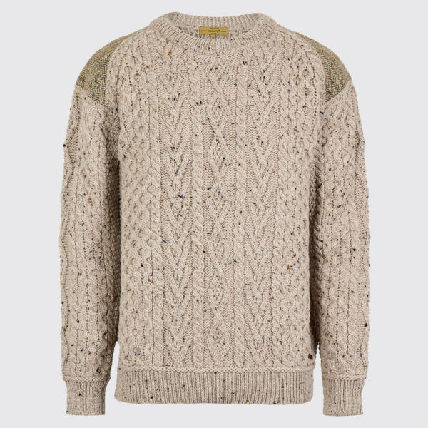 Dubarry Culleton Men's Crew Neck Sweater - Oatmeal